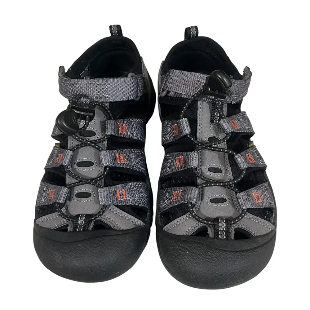 Keen Big Kids Newport H2 Sandals Steel Grey & Black Size 8
